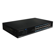 16-портовый 100M PoE+ 2 порта 1000M RJ45 UTP1218-PSB150