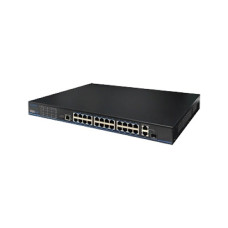 24 порта 10/100 Мбит/с PoE+ 2 порта Gigabit RJ-45 (1 порт комбинированный SFP) UTP3226TS-PSB