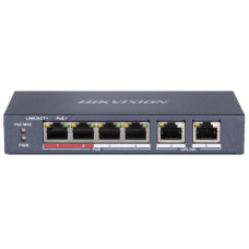 4-канальний некерований POE DS-3E0106P-E/M 4-канальний некерований POE DS-3E0106P-E/M