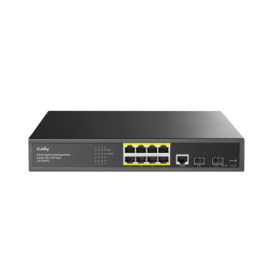 PoE-коммутатор 11-портовый управляемый L2 Cudy GS2008PS2 гигабитный с 8 портами PoE, 120W