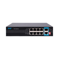 PoE-комутатор 10-портовий TVT TD-B2208S1-PGU з 8 портами PoE PoE-комутатор 10-портовий TVT TD-B2208S1-PGU з 8 портами PoE