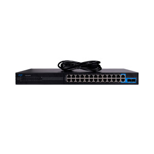 PoE-коммутатор 28-портовый TVT TD-B2224S1-PGA с 24 портами PoE