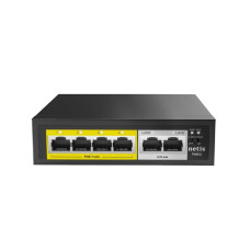 Неуправляемый 6-портовый PoE коммутатор Netis P106C с 4 портами PoE Неуправляемый 6-портовый PoE коммутатор Netis P106C с 4 портами PoE