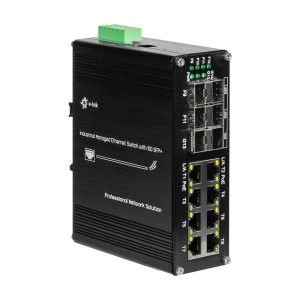 PoE-коммутатор E-LINK ETH-IMC2408MP гигабитный с 8 портами PoE, 240W 14-портовый управляемый L2+