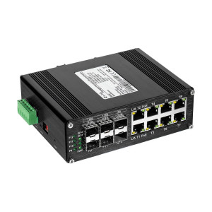 PoE-коммутатор E-LINK ETH-IMC2408MP гигабитный с 8 портами PoE, 240W 14-портовый управляемый L2+