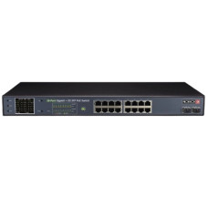 PoE-коммутатор Provision-ISR PoES-16250GCL+2SFP с 16 портами PoE неуправляемый