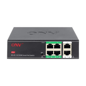 PoE-коммутатор ONV ONV-H1064PSD с 4 портами PoE неуправляемый 6-портовый