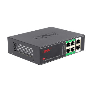 PoE-коммутатор ONV ONV-H3064PS с 4 портами PoE неуправляемый гигабитный 6-портовый
