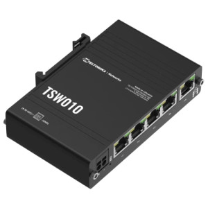Комутатор Teltonika TSW010 з монтажем на DIN-рейку 5 портів некерований