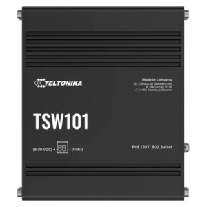 Коммутатор Teltonika TSW101 POE+ для использования в транспорте 5 портов неуправляемый