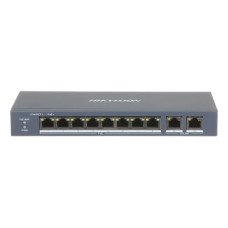 Коммутатор 10 портов неуправляемый Hikvision DS-3E0310P-E/M(B) PoE