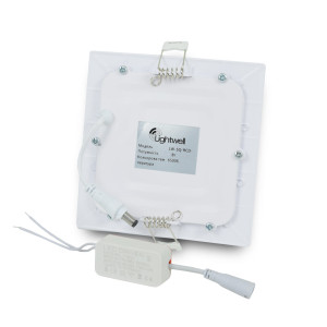 Светильник светодиодный LIGHTWELL LW-SQ-RCD-9 9 W квадрат, встроенный