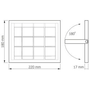 LED прожектор автономний VIDEX 500Lm 5000K 3.2 V