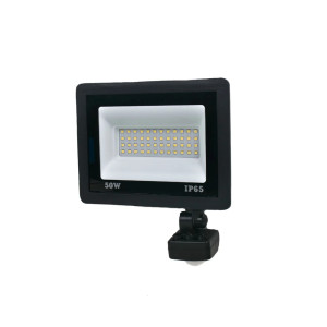 Комплект из 5 светодиодных прожекторов Lightwell 50W (LW-FL-B-50-S) с датчиком движения