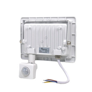 Комплект 5+5 светодиодных прожекторов Lightwell 50W с датчиком движения: 5 x LW-FL-W-50-S и 5 x LW-FL-B-50-S