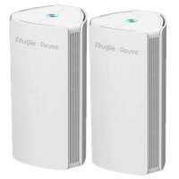 Комплект беспроводной Wi-Fi 6 двухдиапазонный гигабитный MESH маршрутизатор Ruijie Reyee RG-M18(2PACK) Комплект беспроводной Wi-Fi 6 двухдиапазонный гигабитный MESH маршрутизатор Ruijie Reyee RG-M18(2PACK)