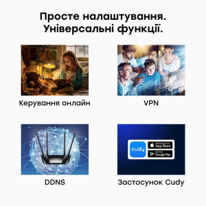 WiFi 5 Mesh 4G LTE-маршрутизатор Cudy LT400D CAT4