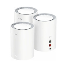 Маршрутизатор WiFi Mesh-система WiFi 6 2.5G Cudy M3000 V2.0 White (3-Pack) 3 штуки двухдиапазонные Маршрутизатор WiFi Mesh-система WiFi 6 2.5G Cudy M3000 V2.0 White (3-Pack) 3 штуки двухдиапазонные