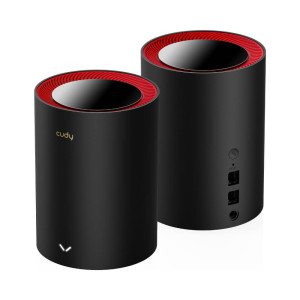 Маршрутизатор WiFi Mesh-система WiFi 6 2.5G Cudy M3000 Black (2-Pack) 2 штуки двухдиапазонные AX3000