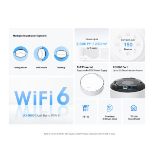 Домашняя Mesh Wi-Fi система TP-LINK Deco X50-PoE