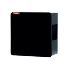 Шафа для обладн. WIFI, 265х122х265 мм, RAL 7016, скл. двері, чорн