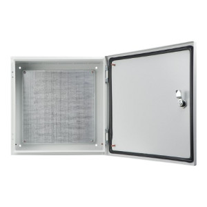 Корпус металевий з монтажною панеллю АСКО-УКРЕМ 40*40*25, IP54, серії UBox