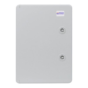 Корпус з АБС-пластику АСКО-УКРЕМ 25*35*15, IP65 серії UBox ударостійкий, непрозорі дверцята
