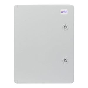Корпус з АБС-пластику АСКО-УКРЕМ 30*40*17, IP65 серії UBox ударостійкий, непрозорі дверцята
