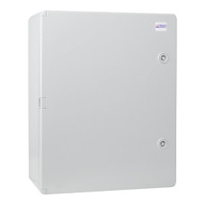 Корпус з АБС-пластику АСКО-УКРЕМ 40*50*18, IP65 серії UBox ударостійкий, непрозорі дверцята