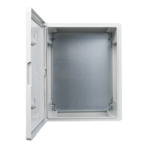 Корпус из АБС-пластика АСКО-УКРЕМ 40*50*24, IP65 серии UBox ударопрочный, непрозрачная дверца