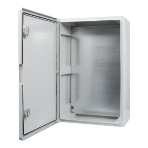 Корпус из АБС-пластика АСКО-УКРЕМ 40*60*20, IP65 серии UBox ударопрочный, непрозрачная дверца