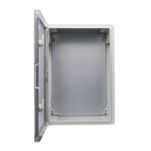 Корпус из АБС-пластика АСКО-УКРЕМ 35*50*19, IP65 серии UBox ударопрочный, прозрачная дверца
