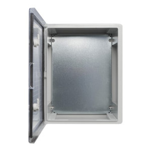 Корпус из АБС-пластика АСКО-УКРЕМ 40*50*18, IP65 серии UBox ударопрочный, прозрачная дверца