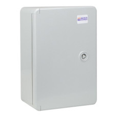 Корпус з АБС-пластику АСКО-УКРЕМ 20*30*13, IP65 серії UBox ударостійкий, непрозорі дверцята
