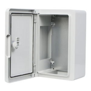 Корпус из АБС-пластика АСКО-УКРЕМ 20*30*13, IP65 серии UBox ударопрочный, непрозрачная дверца