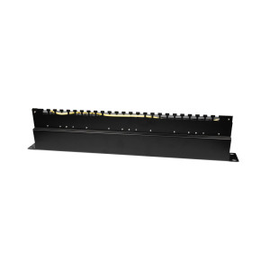 Патч-панель 24 порта NVC-PN-12/24 CAT5/CAT6 19" 1U экранированная