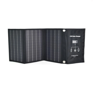 Комплект: солнечная панель 21W Solar Charge, повербанк FEB-292B 20 Вт + 22.5 Вт, кабель REMAX RC-068W