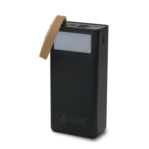 Повербанк 30000mAh Power Bank Kraft TPB-2330 Black 22.5W QC3.0 LED-фонарь