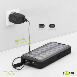 Повербанк USB 20000 мА•ч GOOBAY OUTDOOR 53934
