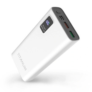 Повербанк TITANUM 727S 20000mAh 22.5W White