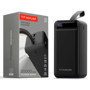Повербанк TITANUM 741 Black 50000mAh