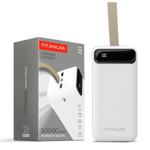 Повербанк TITANUM 741 White 50000mAh