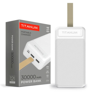 Повербанк TITANUM 914 White 30000mAh