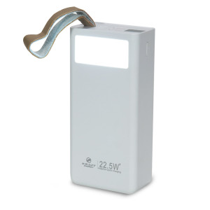 Повербанк 30000mAh Power Bank Kraft TPB-2330 White 22.5W QC3.0 LED-фонарь