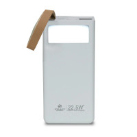 Повербанк 20000mAh Power Bank Kraft TPB-2320 White 22.5W QC3.0 LED-ліхтар Повербанк 20000mAh Power Bank Kraft TPB-2320 White 22.5W QC3.0 LED-ліхтар