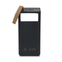 Повербанк 40000mAh Power Bank Kraft TPB-2340 Black 22.5W QC3.0 LED-ліхтар Повербанк 40000mAh Power Bank Kraft TPB-2340 Black 22.5W QC3.0 LED-ліхтар