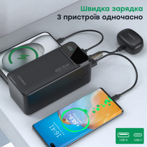 Повербанк 50000mAh Choetech B732 Black 22.5W QC3.0 PD3.0