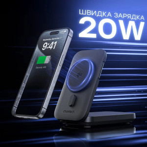 Повербанк 10000mAh Choetech B750 Black QC3.0 PD3.0 беспроводная зарядка