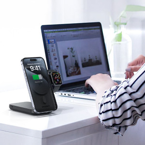Повербанк 10000mAh Choetech B750 Black QC3.0 PD3.0 беспроводная зарядка
