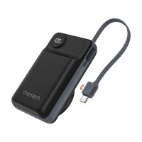 Повербанк 20000mAh Choetech B696 Black QC3.0 PD3.0 бездротова зарядка Повербанк 20000mAh Choetech B696 Black QC3.0 PD3.0 бездротова зарядка